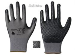 Polyester-Feinstrick-Handschuh, genoppt