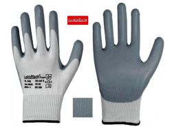 Nylon-Feinstrick-Handschuh atmungsaktive Nitrilschaumbeschichtun
