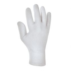Baumwolltrikot-Handschuh ohne Schichtel MITTELSCHWER / texxor / weiß-gebleicht