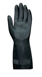Handschuhe ALTO 415, Latex/Neopren, Gerade Stulpe, Profil, 32cm - schwarz
