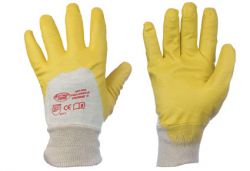 Nitril-Handschuhe mit Strickbund, Profi Qualität, YELLOWSTAR
